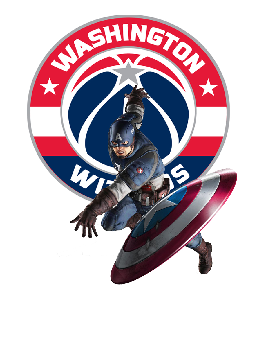 Washington Wizards Captain America Logo vinyl decal